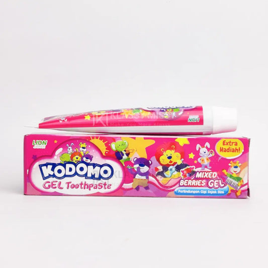 Kodomo Lion Japan Mixed Berries Gel Toothpaste 45g Extra Gift Gentle Cavity Protection for Kids