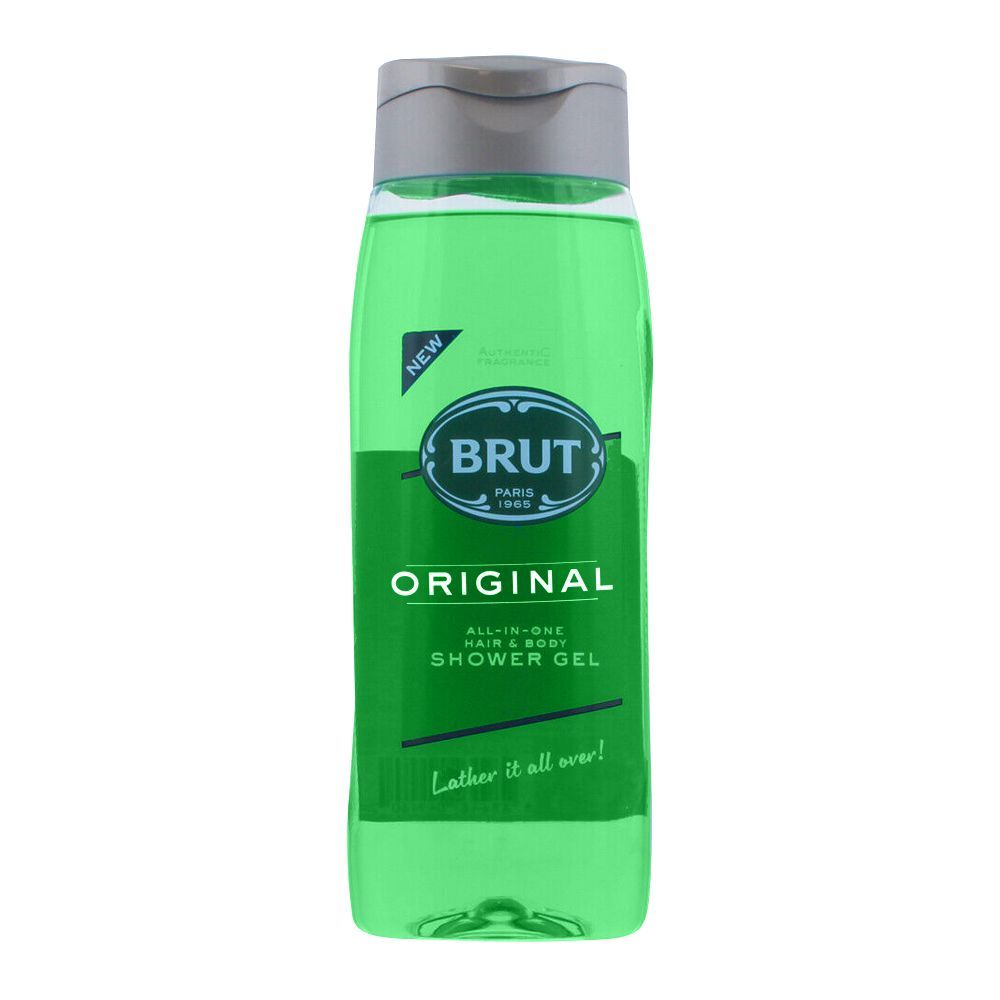 Brut Original All-in-One Hair & Body Shower Gel 500ml – Deep Cleansing Men’s Wash with Classic Masculine Fragrance, Long Last
