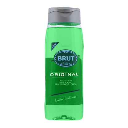 Brut Original All-in-One Hair & Body Shower Gel 500ml – Deep Cleansing Men’s Wash with Classic Masculine Fragrance, Long Last