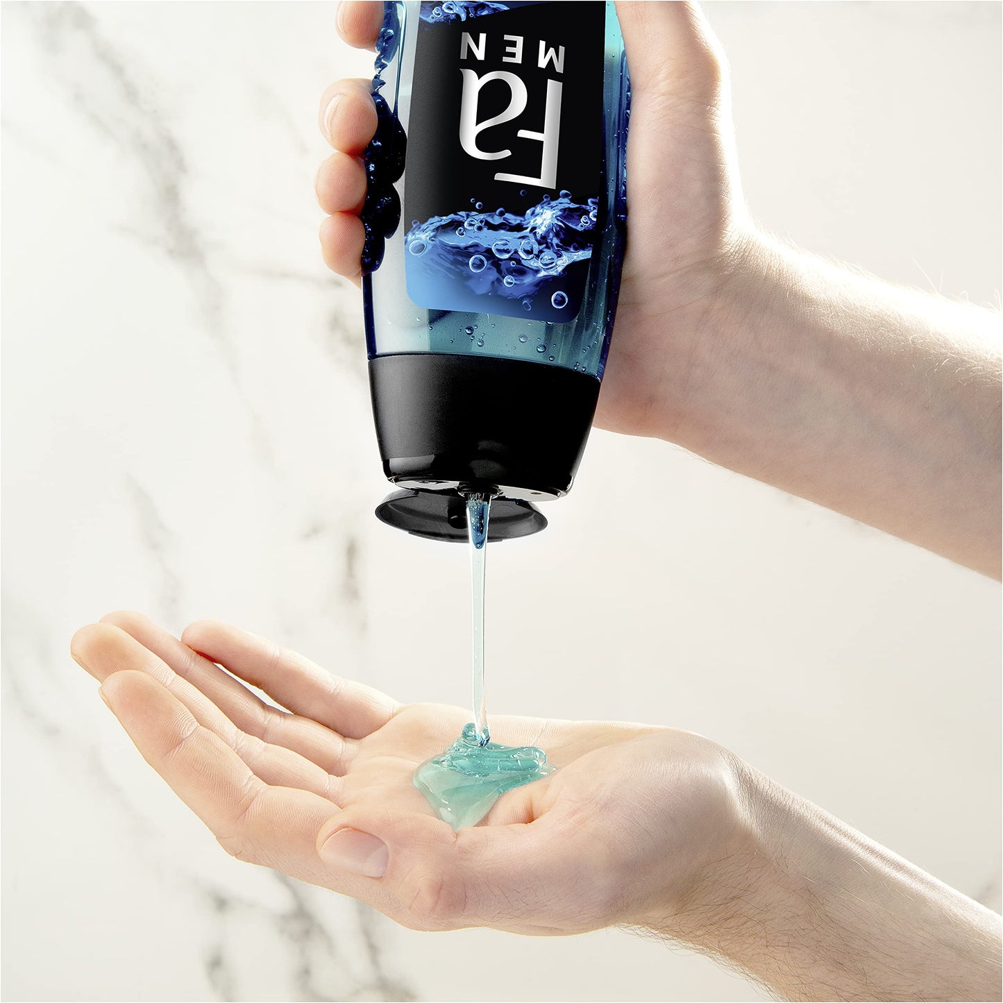 Fa Men Kick Off Aquatic Mint 2-in-1 Body & Hair Shower Gel 250ml – 95% Naturally Derived Ingredients, 100% Recycled Bottle