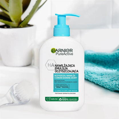 Garnier Pure Active Moisturizing Cleansing Emulsion for Face 250ml Gentle & Hydrating Face Cleanser