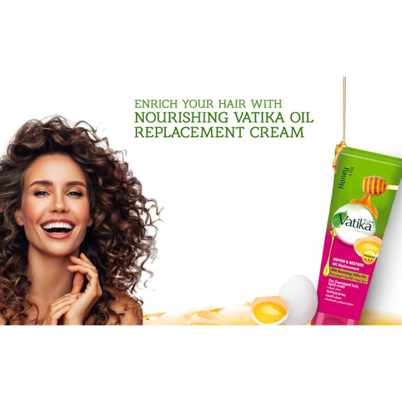 Vatika Naturals Honey & Egg Repair & Restore Oil Replacement 200ml