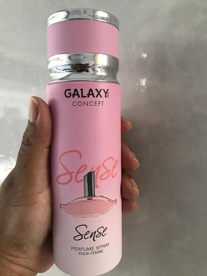 Galaxy Concept Sense Perfume Spray Pour Femme 200ml - Long Lasting Women’s Fragrance Body Mist for Fresh & Elegant Scent