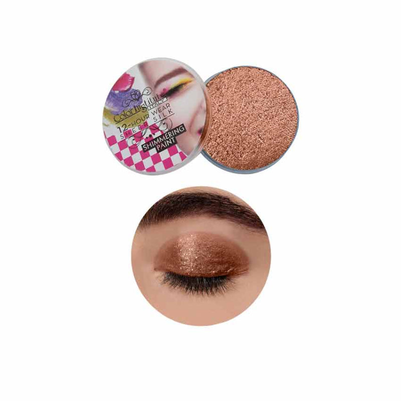 Color Institute Shimmer Eyeshadow . Eye Shimmering Paint (Shade:02) (Honey Peach)