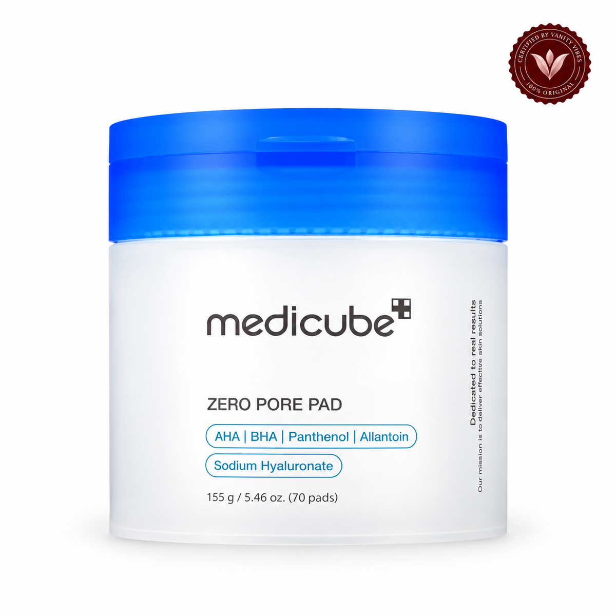 Medicube Zero Pore Pad 2.0 – 70 Pads, 155g — Vanity Vibes sealed product photo