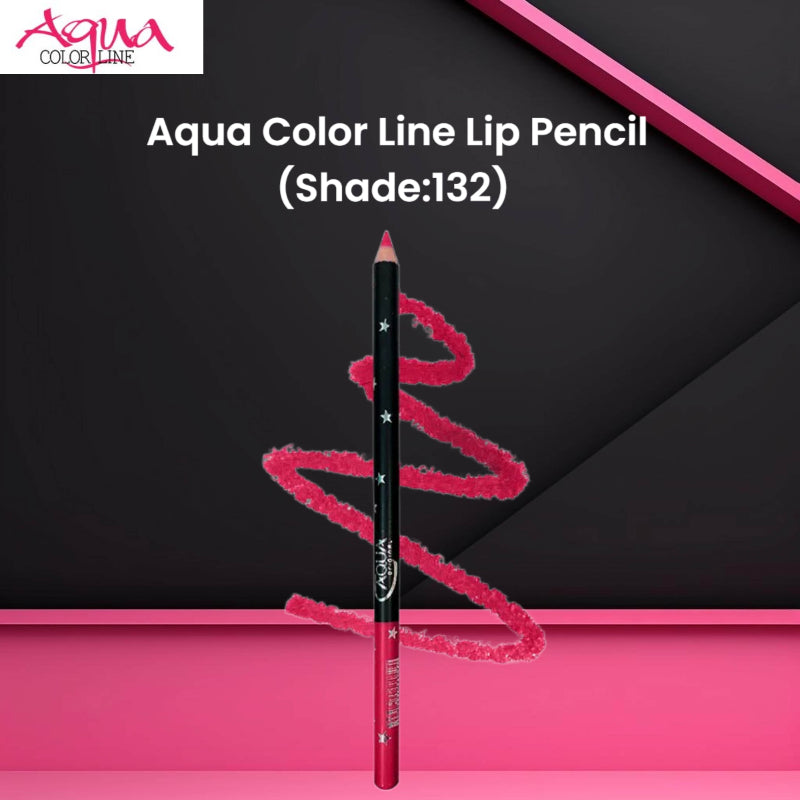 Aqua Color Line Lip Pencil (Shade:132)