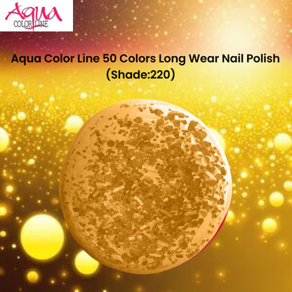 Aqua Color Line 50 Colors Long Wear Nail Polish (Shade:220)