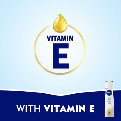 Nivea Clean Protect with Pure Alum 48H Protection Anti-Perspirant Spray 150ml
