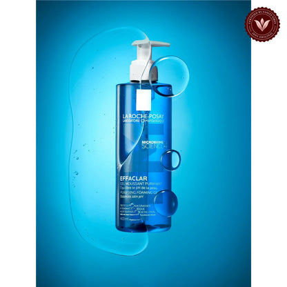 La Roche-Posay Effaclar Purifying Foaming Gel Cleanser 400ml additional product photo with Vanity Vibes badge
