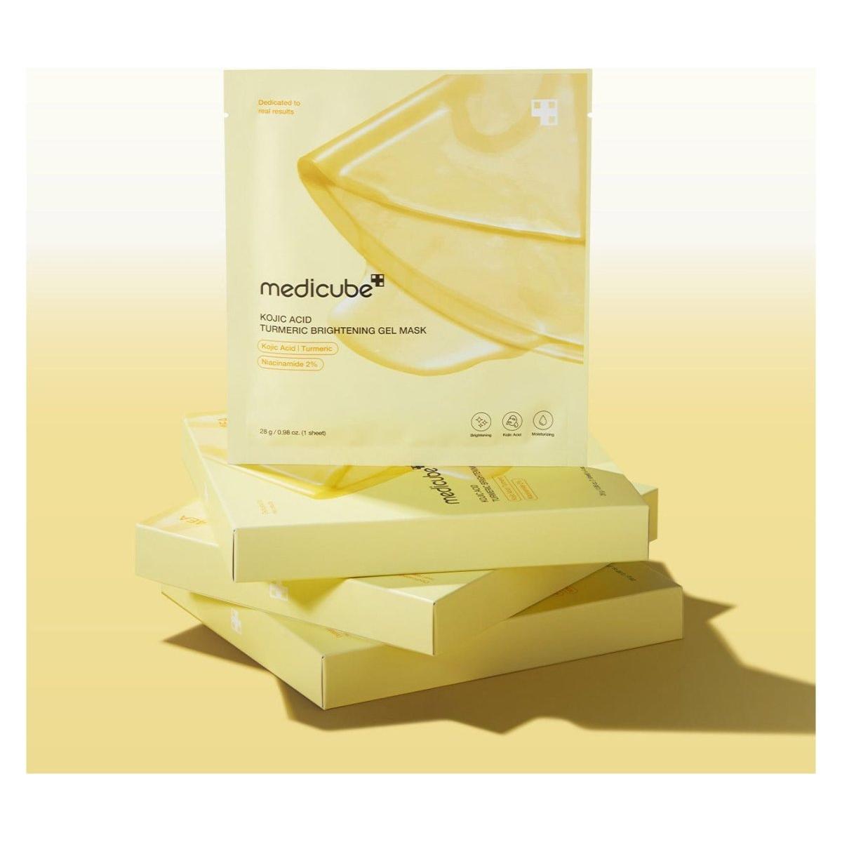 Medicube Kojic Acid Turmeric Brightening Gel Mask 28g x 4ea (4 Sheets)