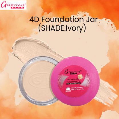 Glamorous Face 4D Foundation Jar (Shade:Ivory)
