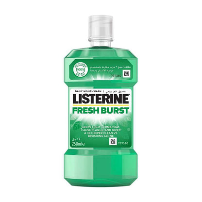 Listerine Fresh Burst Antiseptic Mouthwash 250ml Powerful Germ Protection & Fresh Breath