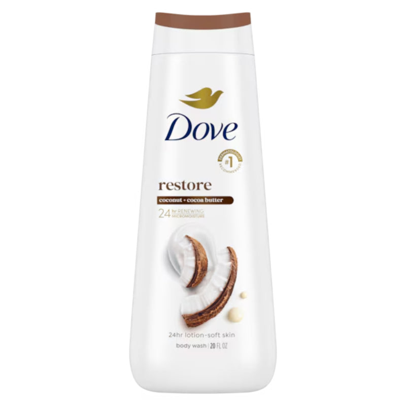 Dove - Restoring Coconut & Cocoa Butter Body Wash 20 fl oz -591ml