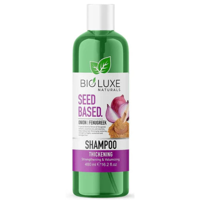 Bioluxe Naturals Seed Based Onion & Fenugreek Thickening Shampoo 480ml