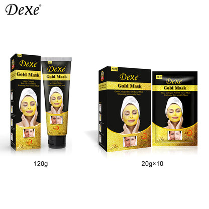 Dexe Gold Collagen Peel Off Mask 120 g Whitening Anti-Wrinkle & Skin Firming Care