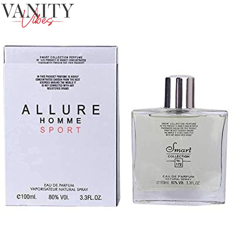 Smart Collection Allure Homme Sport Eau De Parfum 100ml – Long Lasting Fresh Citrus Woody Masculine Fragrance Spray
