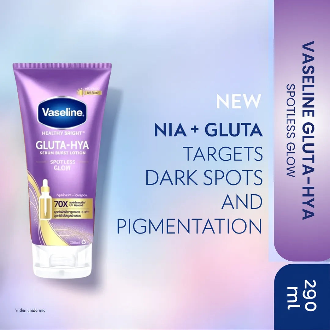 Vaseline Healthy Bright Gluta-Hya Spotless Glow Serum Burst Lotion 70x 290ml