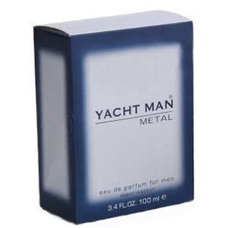 Yachtman Yacht Man Metal Eau de Parfum for Men 100ml - Long Lasting Fresh Metallic Masculine Luxury Fragrance Spray