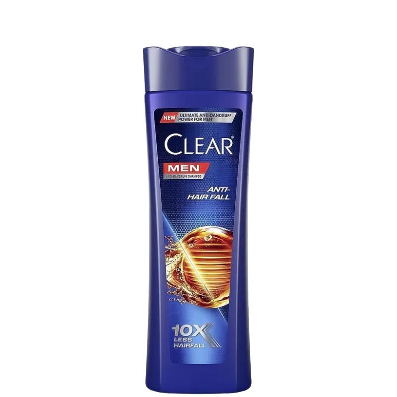 Clear Men Anti Hair Fall Shampoo 10X Less Hairfall 320ml – Strong & Healthy Hair Care with Scalp Strengthening Formula
