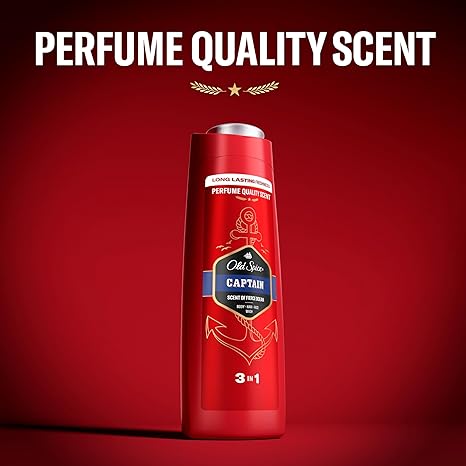 Old Spice Captain 3 in 1 Body Hair and Face wash 400ml