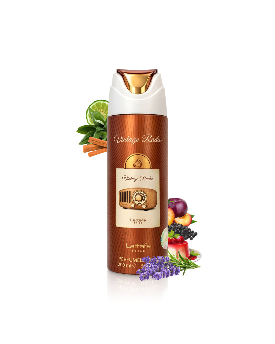 Lattafa Vintage Radio Body Spray 200ml – Long Lasting Bold Fragrance for Men & Women