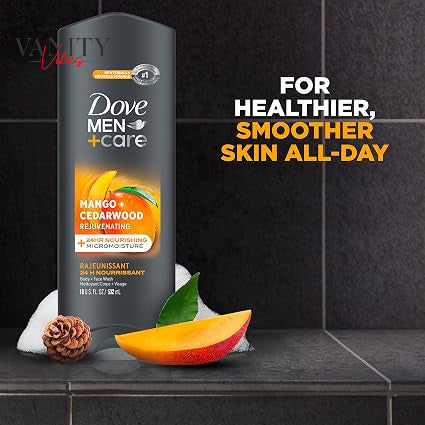 Dove Men + Care Body wash + Face Wash Mango + Cedarwood -532 ml