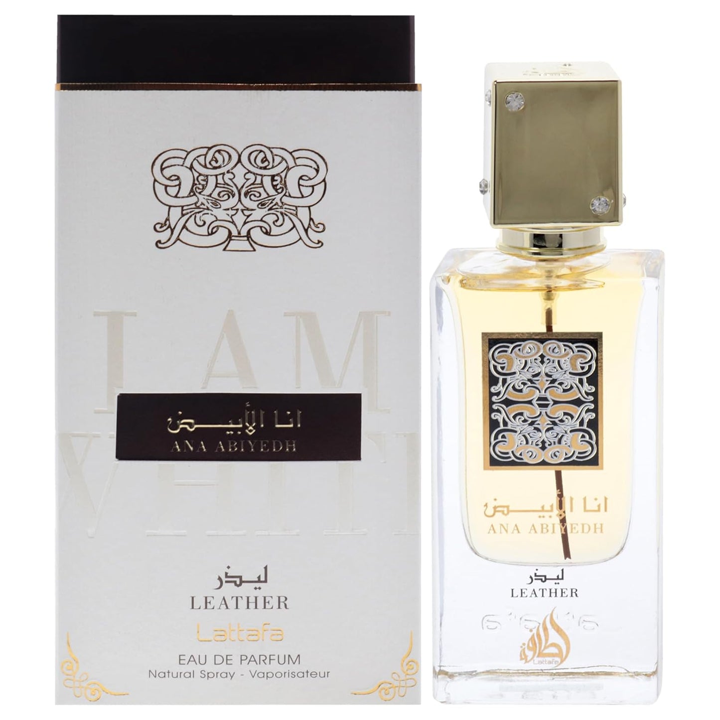 Lattafa Ana Abiyedh Leather Perfumes For Women And Men  Eau De Parfum Spray 60ml