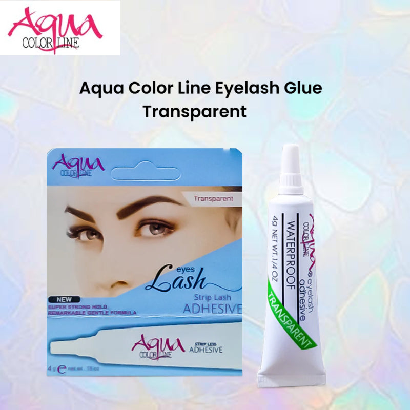 Aqua Color Line Eyelash Glue Transparent