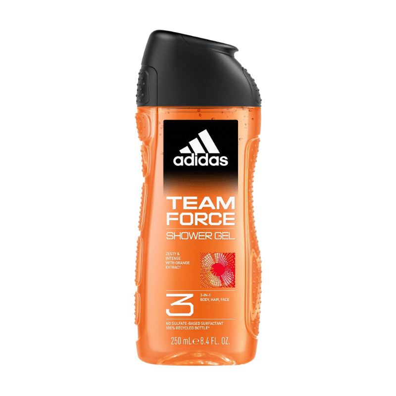 Adidas Team Force 3-in-1 Body, Hair & Face Shower Gel 250ml