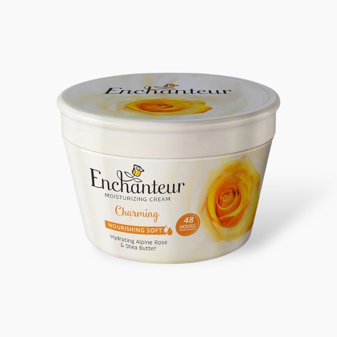 Enchanteur Charming Moisturizing Cream 200ml - Deep Hydrating Body Cream with Long Lasting Floral Fragrance for Soft, Smooth 