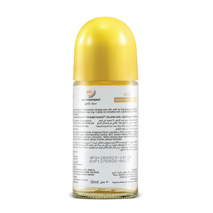 Enchanteur Charming Roll-On Deodorant 50ml - Long Lasting Floral Fragrance Anti-Perspirant for Women Freshness & Odor Protect