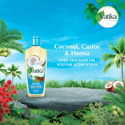 Vatika Naturals Coconut Enriched Hair Oil Volume & Thickness 200ml