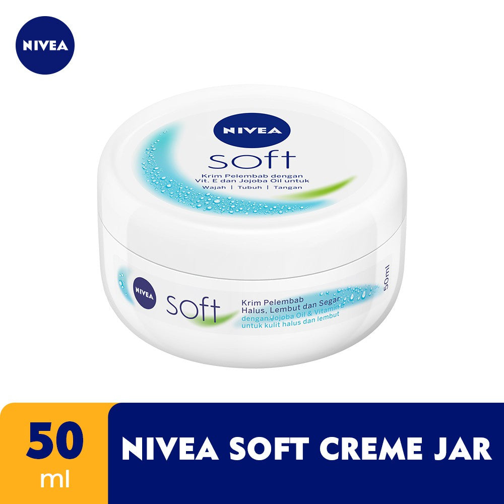 Nivea Soft Refreshingly Soft Moisturizing Cream For Face/Body/Hands 50ml