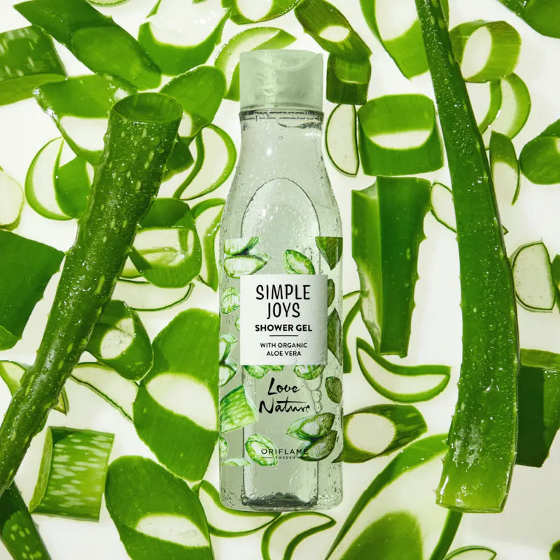 Oriflame Simple Joys Shower Gel Aloe Vera Love Nature 250ml