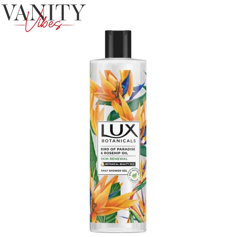 Lux Botanicals Bird of Paradise & Rosehip Oil Daily Shower Gel 500ml Nourishing Cleanse & Radiant Skin