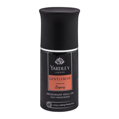 Yardley Gentleman Legacy Anti-Perspirant Roll-On 50ml – Long Lasting 48 Hour Sweat Protection Deodorant for Men with Quick Dr