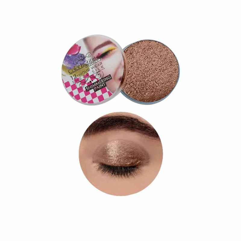 Color Institute Shimmer Eyeshadow . Eye Shimmering Paint (Shade:05) (Mineral Brown)