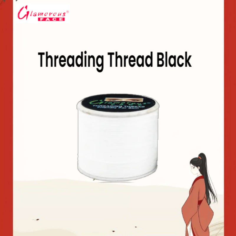 Glamorous Face Threading Thread Black