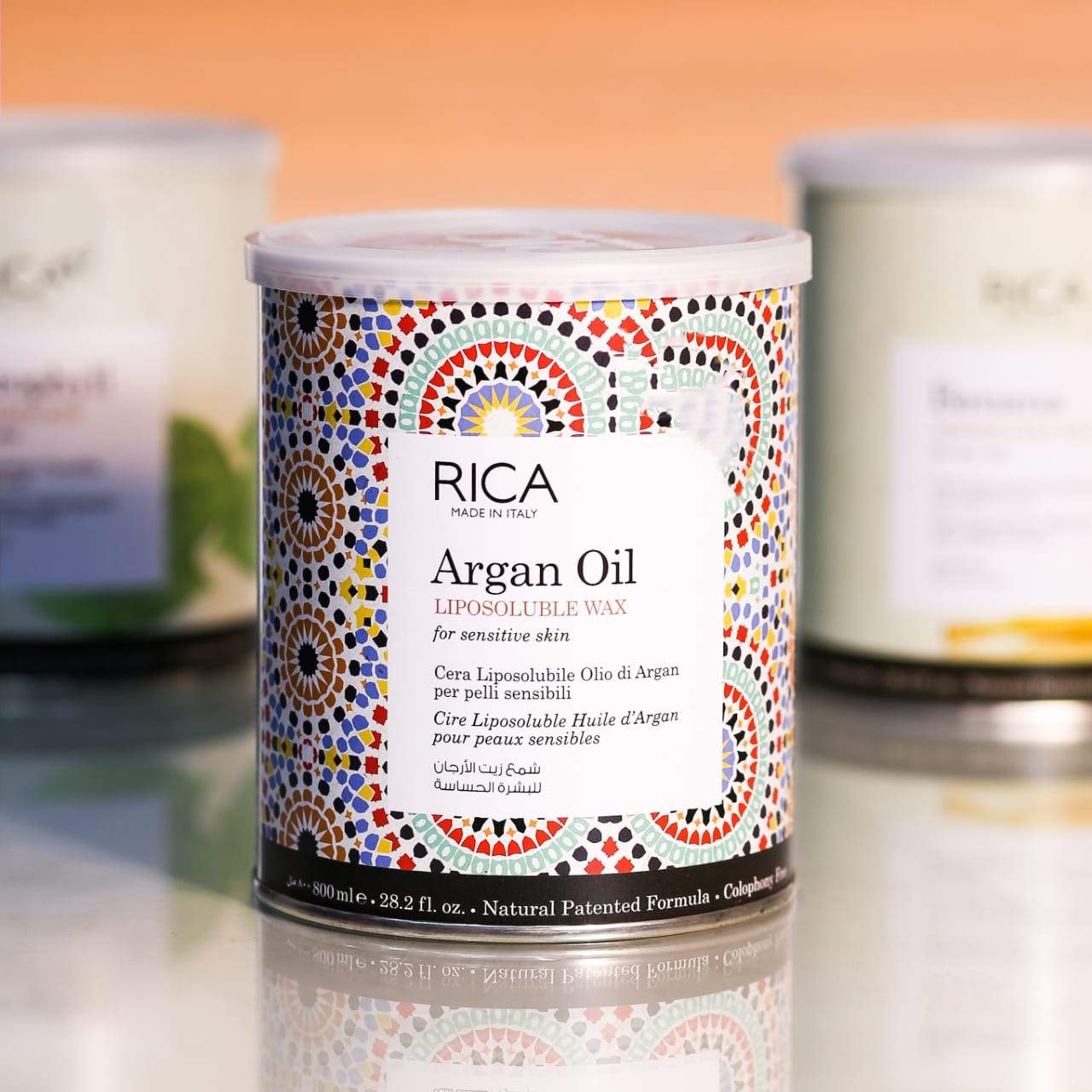 RICA Argan Oil Liposoluble Wax For Sensitive Skin 800ml