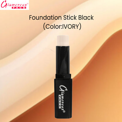 Glamorous Face foundation Stick Black (Color:Ivory)