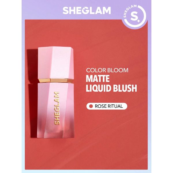 She Glam Sheglam Color Bloom Liquid Blush in Shade Rose Ritual 5.2 ml Natural Flush & Long-Lasting Glow