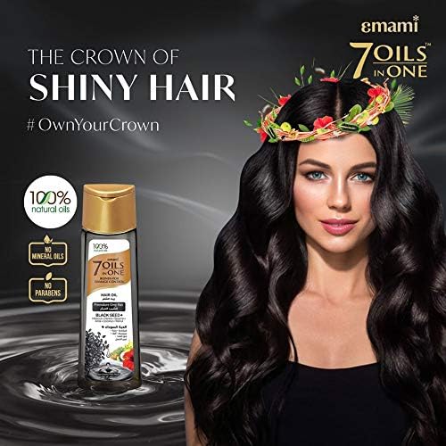Emami 7 IN 1 Blends For Shiny Hair with Black Seed hair Oil 200ml