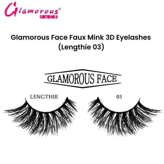 Glamorous Face Faux Mink 3D Eyelashes (Lengthie 03)