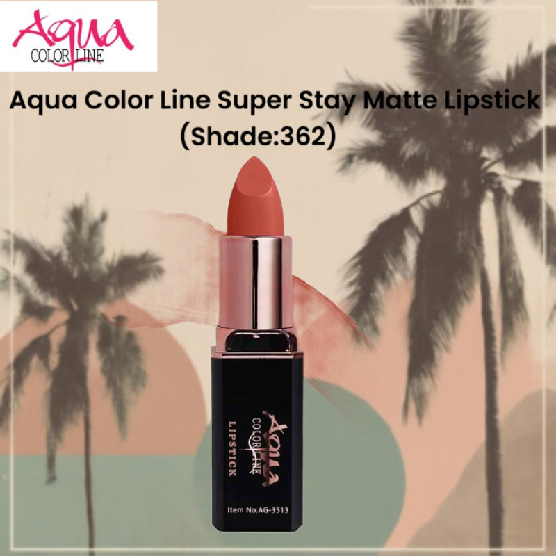 Aqua Color Line Super Stay Matte Lipstick (Shade:362)