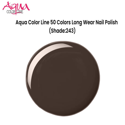 Aqua Color Line 50 Colors Long Wear Nail Polish (Shade:243)