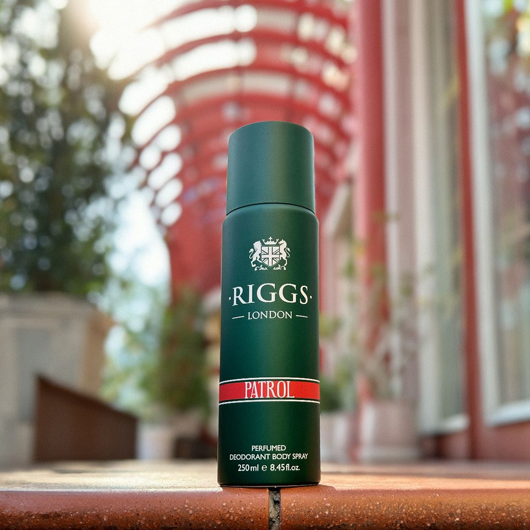 Riggs London Patrol Perfumed Deodorant Body Spray 250ml Long-Lasting Fresh & Masculine Fragrance