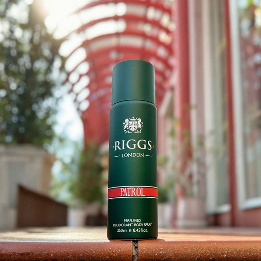 Riggs London Patrol Perfumed Deodorant Body Spray 250ml Long-Lasting Fresh & Masculine Fragrance