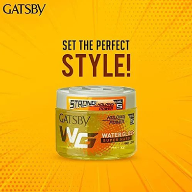 Gatsby Water Gloss Super Hard Gel Yellow Jar 150g