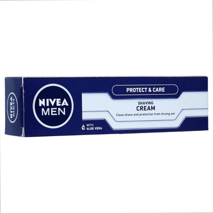 Nivea Men Protect & Care Shaving Cream with Aloe Vera 100 ml Soothes Skin & Provides Smooth Shave