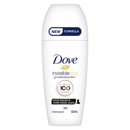 Dove Invisible Dry Anti Perspirant White Freesia & Violet Roll On 50ml